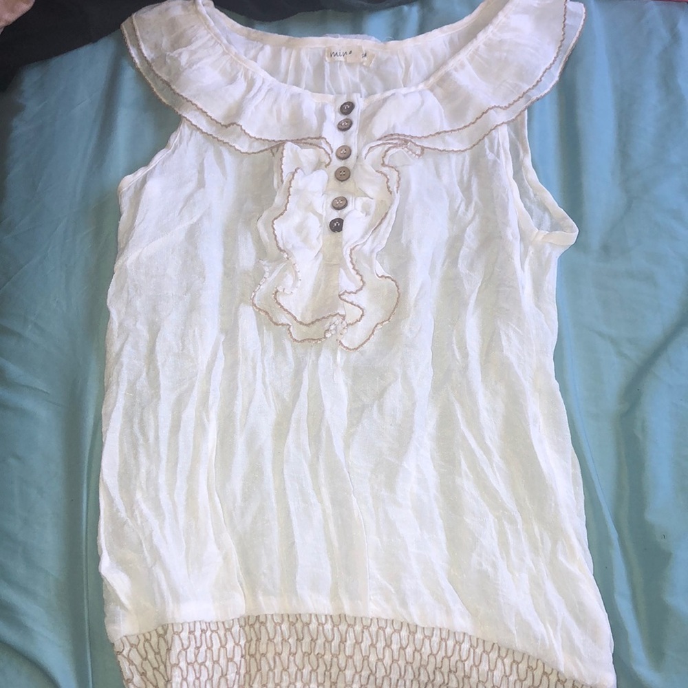 White lightweight blouse